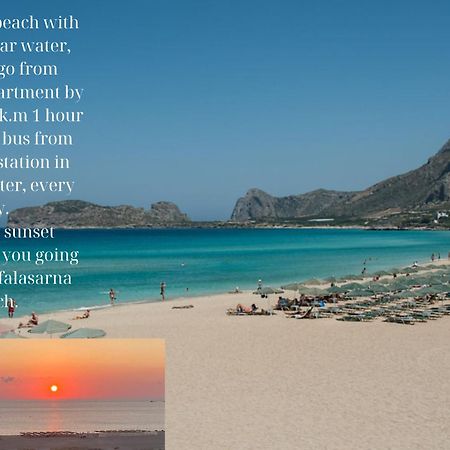 Center Manolia Dream 3 Bedroom Apartment 100M Away From The Beach Chania  Екстер'єр фото