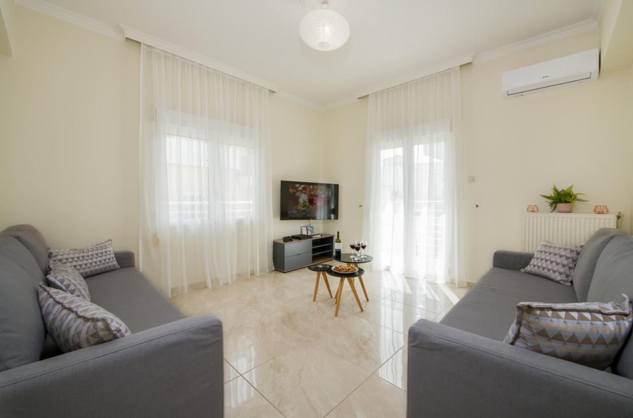 Center Manolia Dream 3 Bedroom Apartment 100M Away From The Beach Chania  Екстер'єр фото
